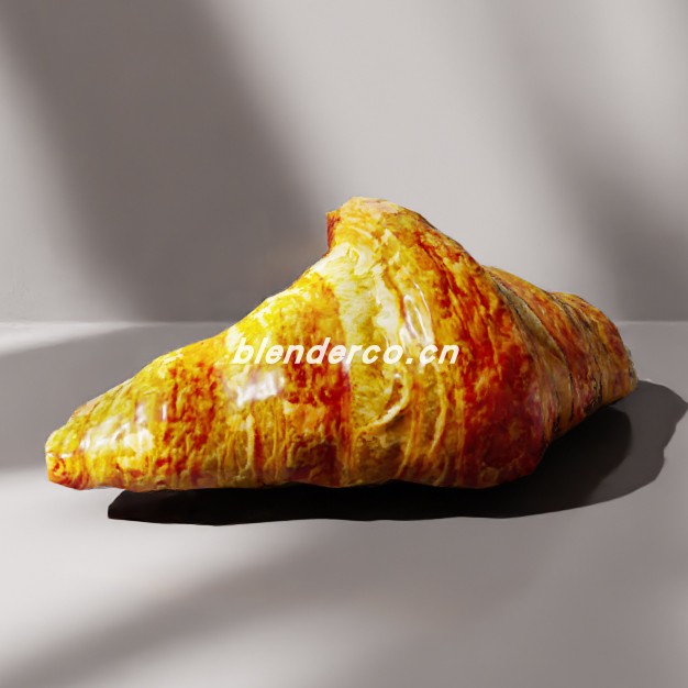 blender牛角面包模型_blender布的72