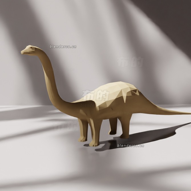 blender低聚梁龙目模型_blender布的29