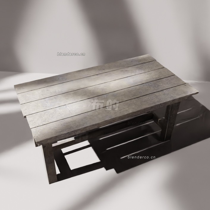 blender木桌模型_blender布的22