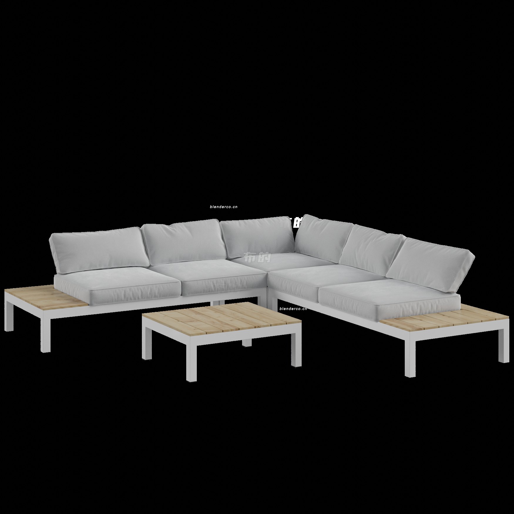 blender转角沙发座椅模型_blender布的129
