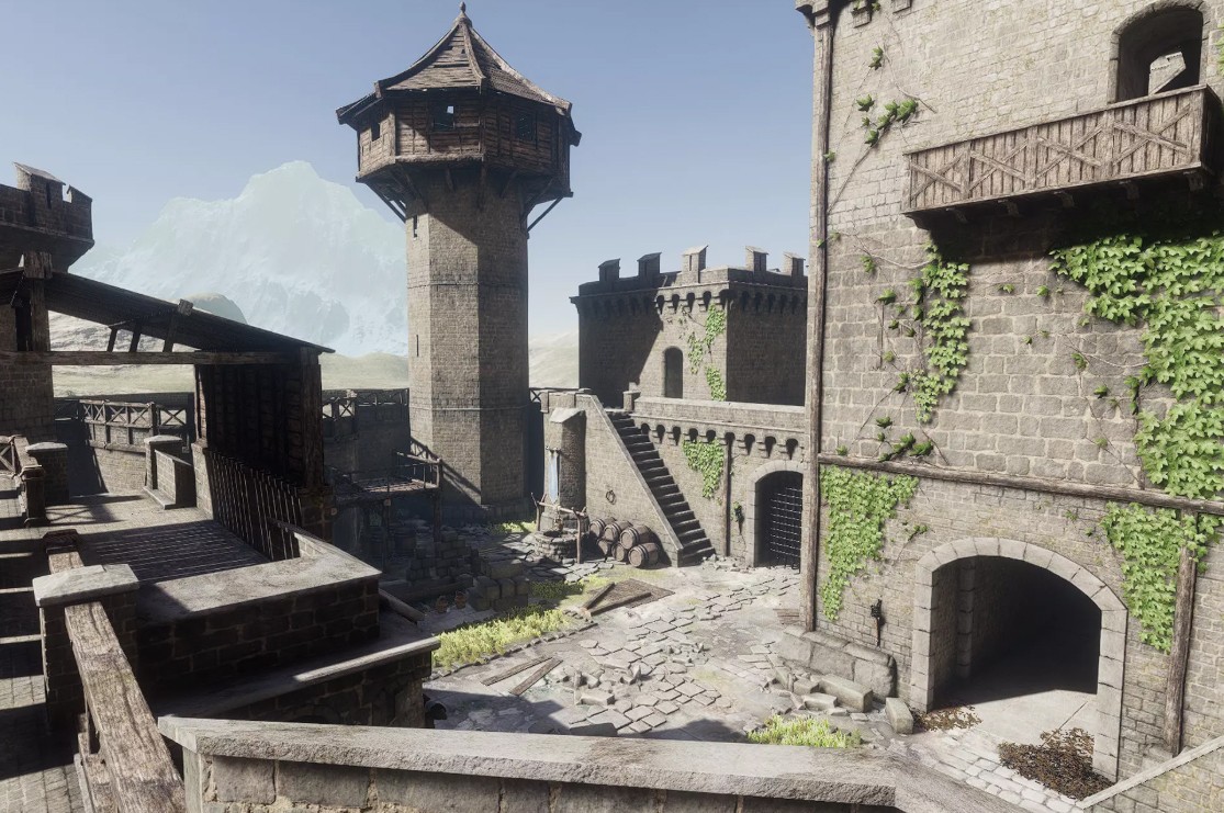 blender中世纪城堡资产Medieval Castle Asset Pack