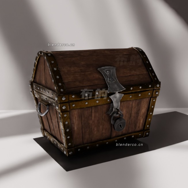 blender宝箱模型_blender布的59