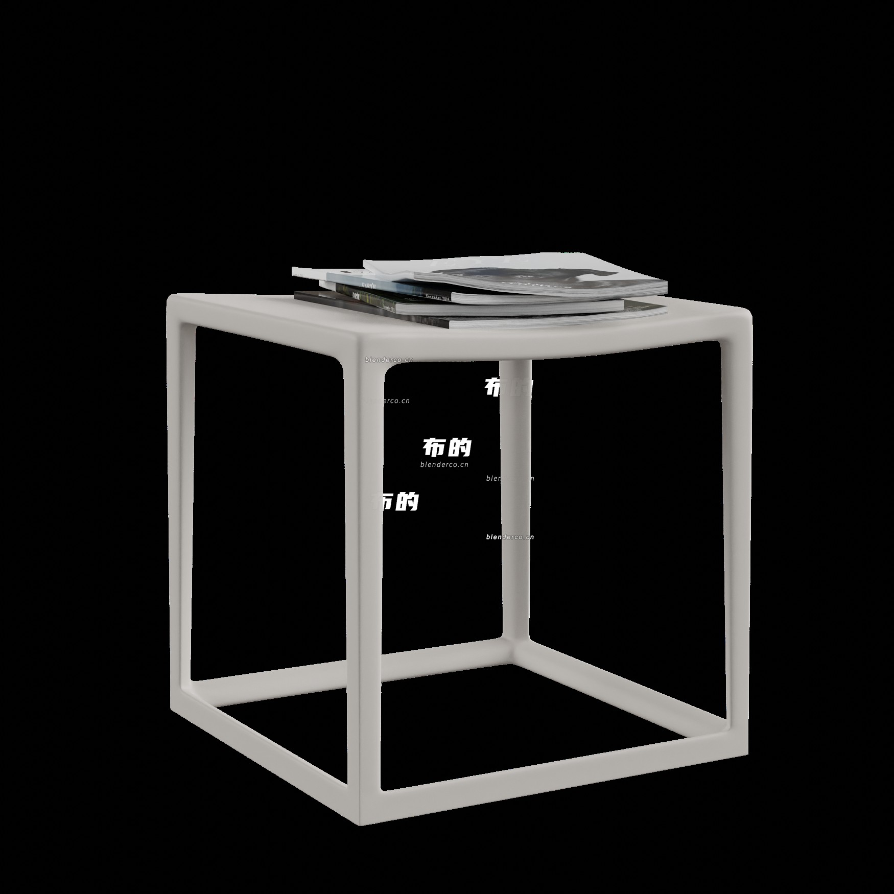 blender立方体桌子模型_blender布的38