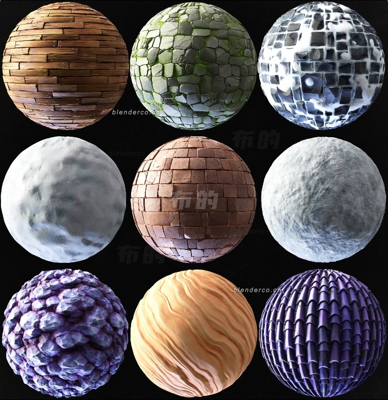 blender风格化材质预设_blender布的27