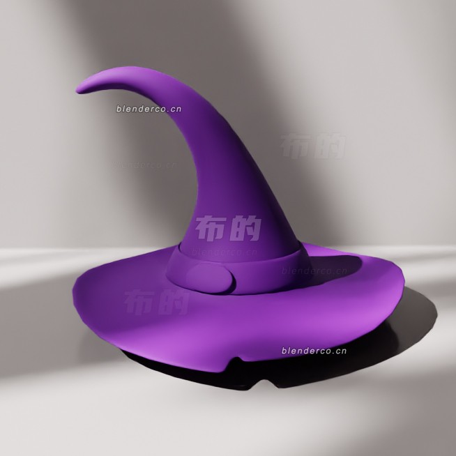 blender巫师帽模型_blender布的07