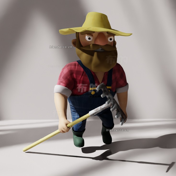 blender农夫模型_blender布的45
