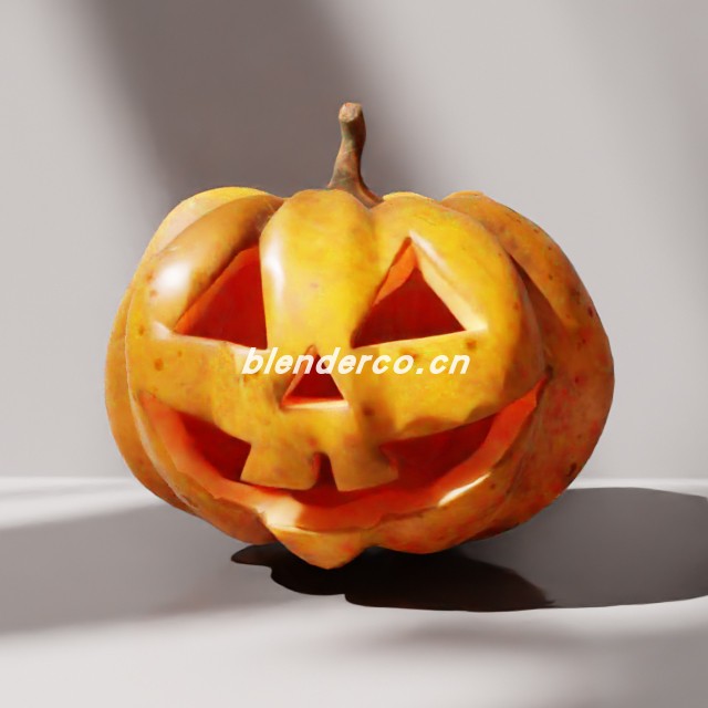 blender万圣节南瓜模型_blender布的06