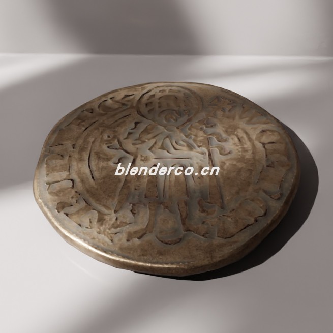 blender旧硬币模型_blender布的22