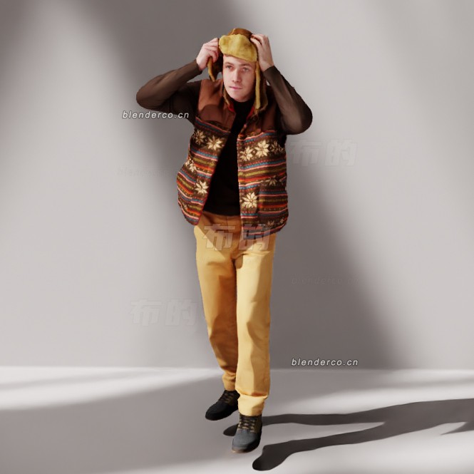 blender男士模型_blender布的101