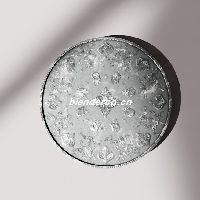 blender装饰银币模型_blender布的69