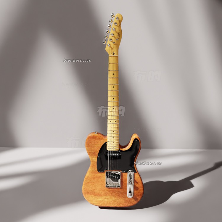 blender CRV Telecaster – 巴西莓与枫木模型_blender布的21