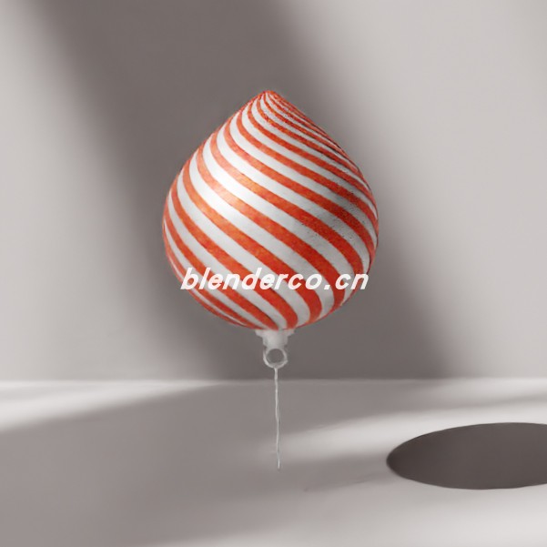 blender圣诞装饰旋转球模型_blender布的76