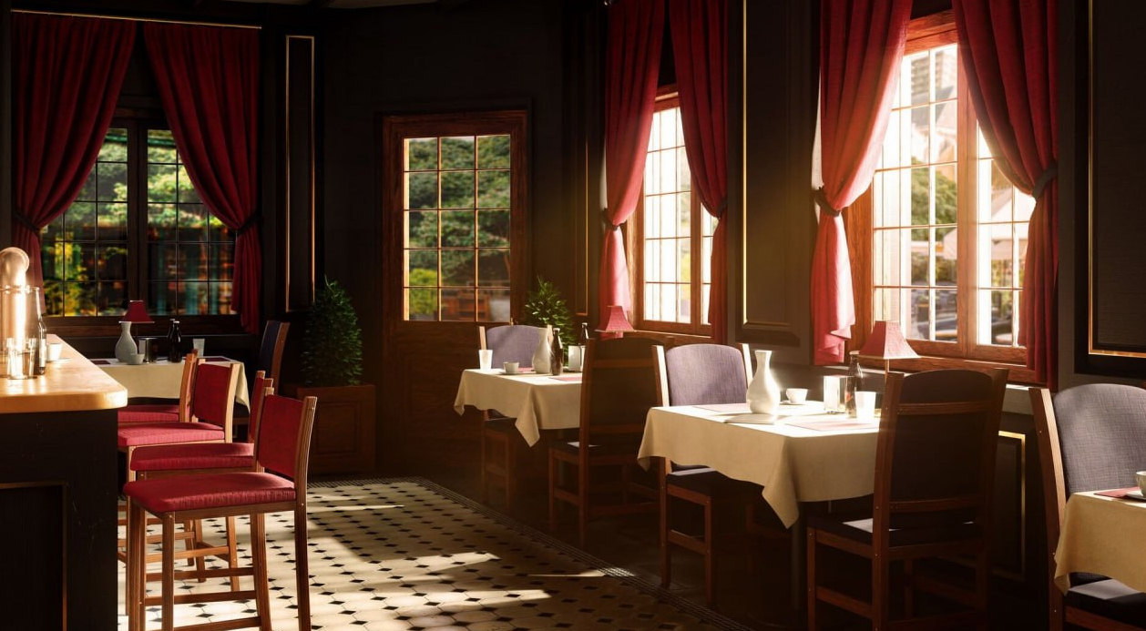 Kitbash3D— Restaurants 餐厅模型