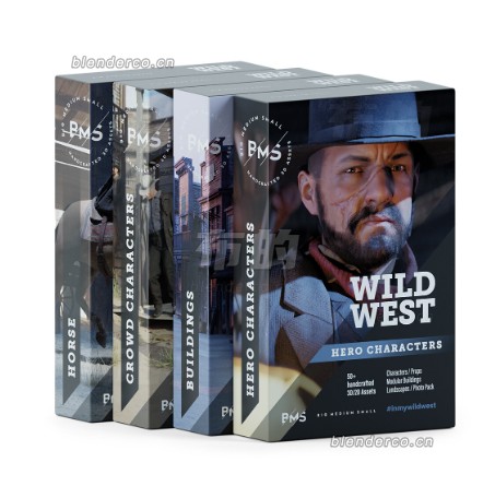 狂野西部场景资产WILD WEST COLLECTION BMS系列 投稿人（辉镜）收集分享