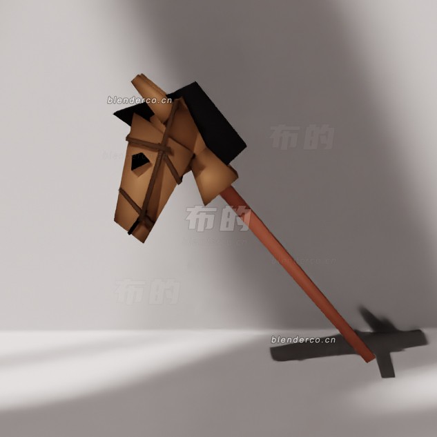 blender木棍马模型_blender布的71