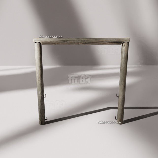 blender大门框架模型_blender布的13