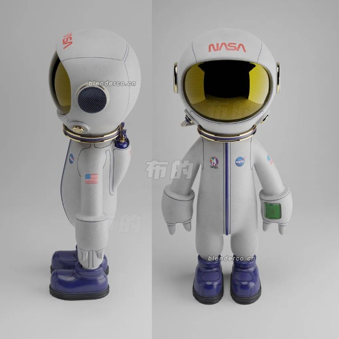 blender宇航员模型_blender布的06