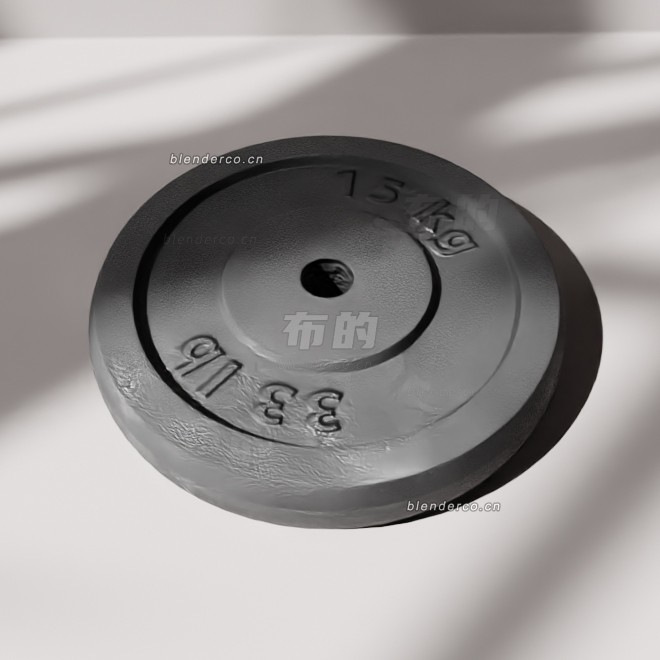 blender15kg哑铃模型_blender布的09