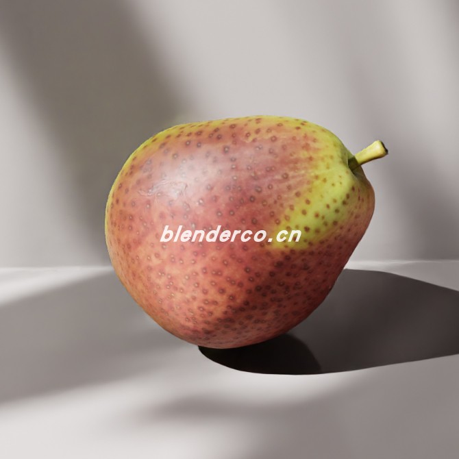 blender梨模型_blender布的44