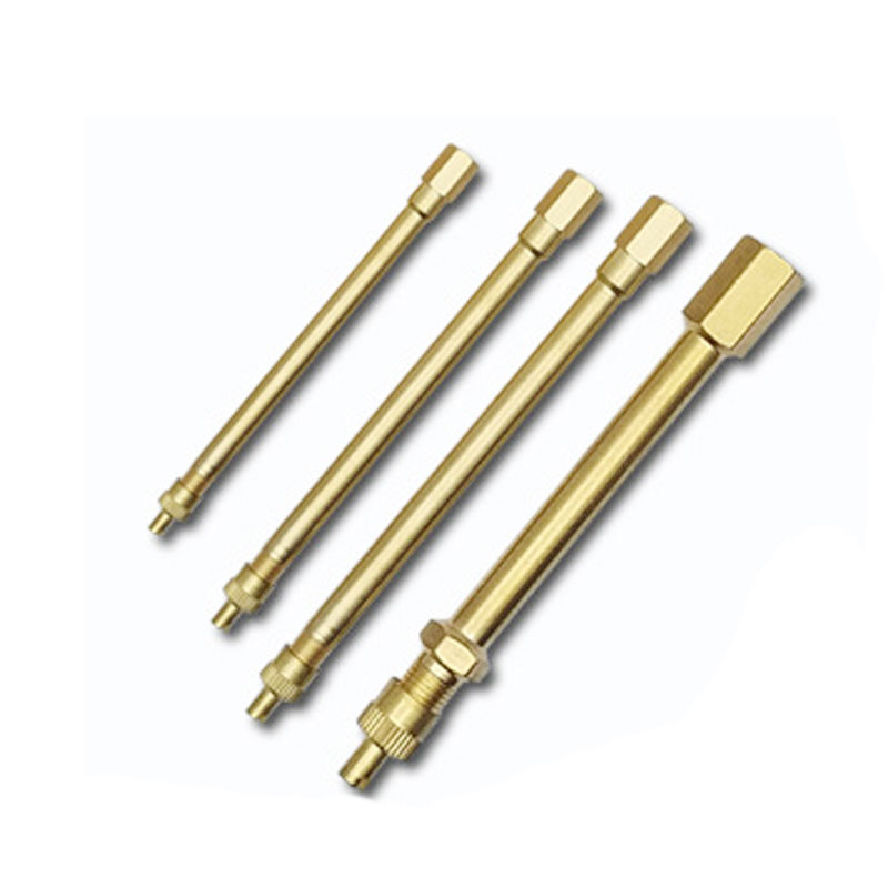 Air nozzle extension rod pure copper American extension tube car tire inflation nozzle gas elbow parallel car scooter