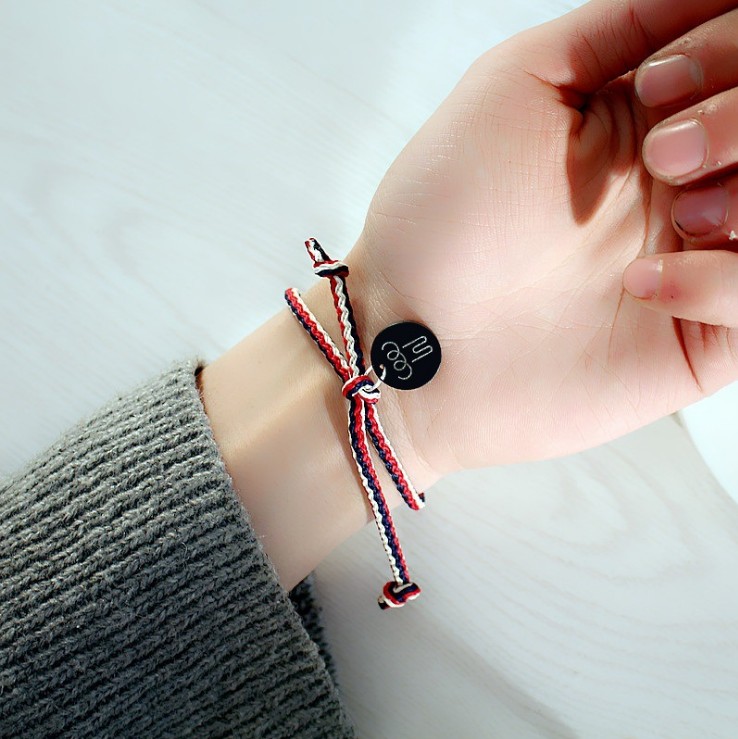 Quan Zhilong Luhan với vòng đeo tay Hàn Quốc thời trang đường phố cá tính sáng tạo vài sinh viên nail bracelet vàng hoop vòng đeo tay