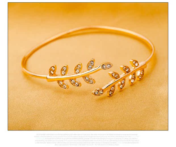 Phiên bản tiếng Hàn của lá nhỏ và đa năng tươi Sen hệ thống mở vòng đeo tay mỏng vòng đeo tay phong thủy