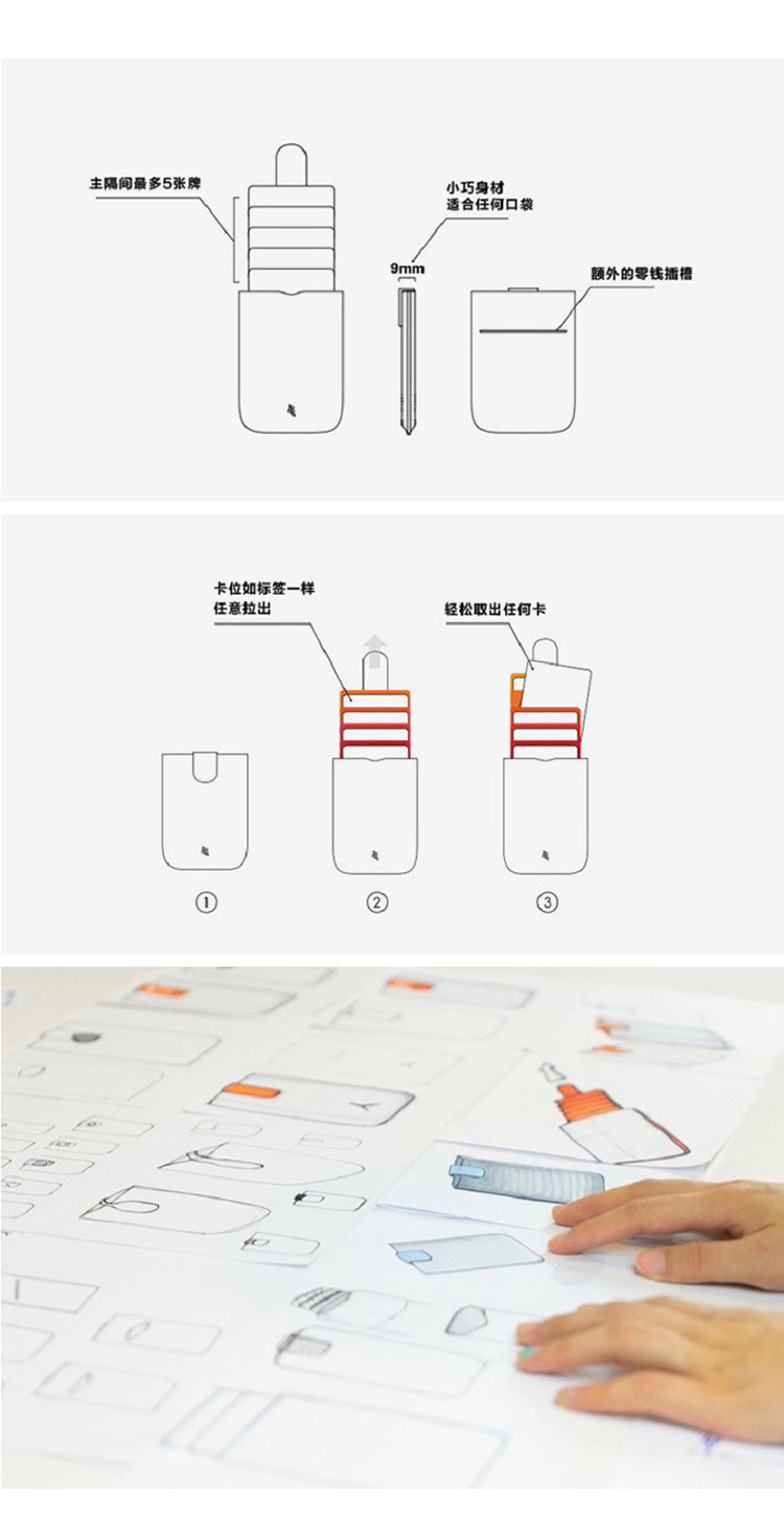 DAX da nhiều lớp chủ thẻ nam mini multi-card thẻ kinh doanh thẻ ngân hàng thiết lập đơn giản ladies coin purse ví đẹp