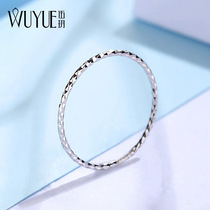 925 sterling silver Fine Ring Ring female ins tide simple fashion personality tail little finger index finger single ring 673