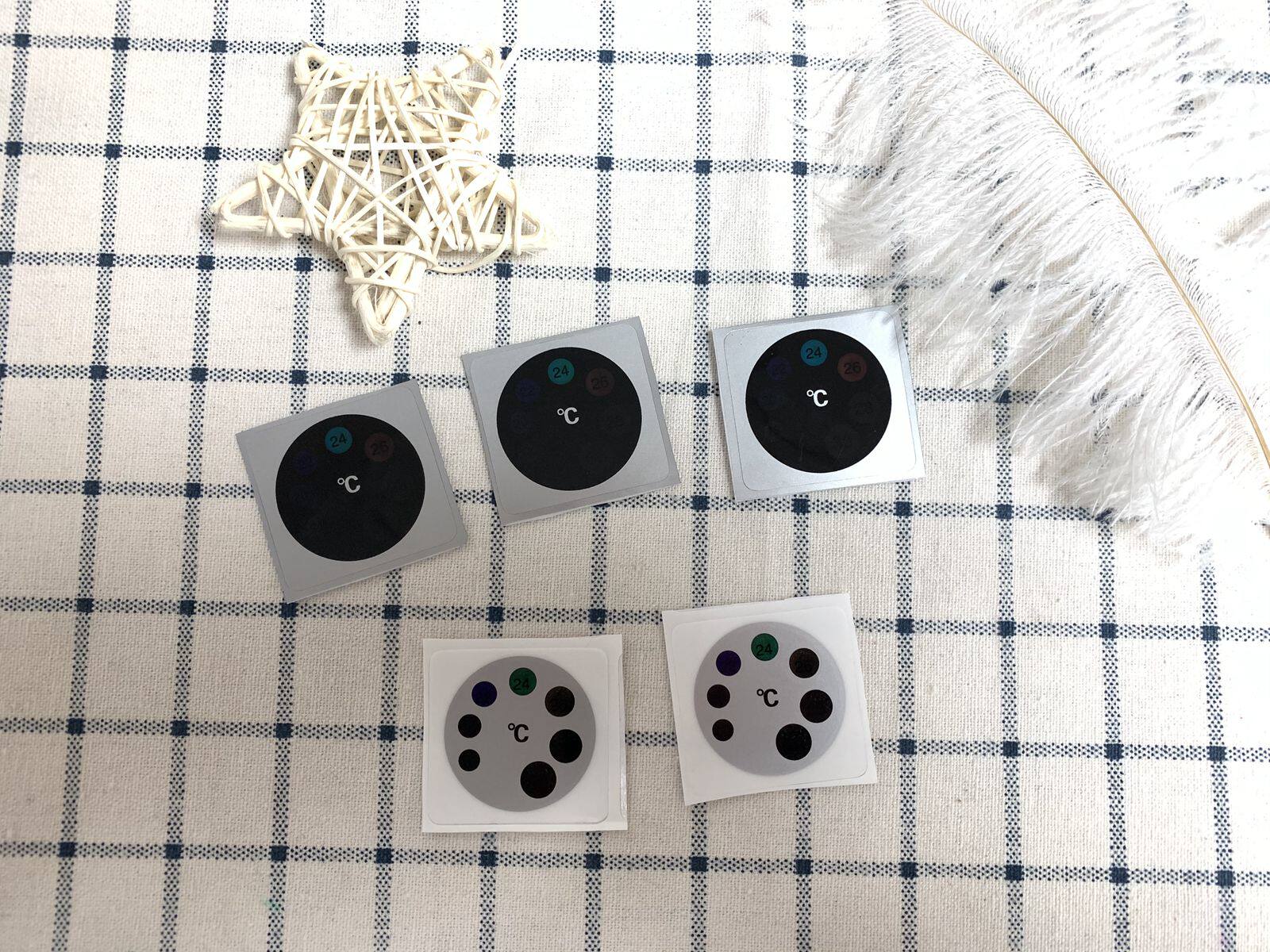 Sunscreen clothing temperature sticker LCD color change thermometer temperature sticker temperature sticker clothing can sew