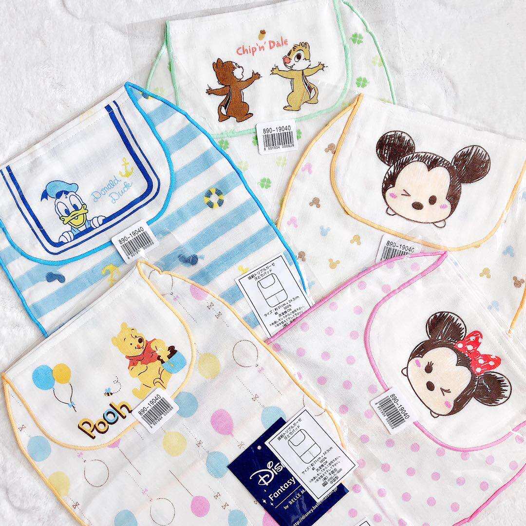 Kerr baby 3 pieces exported to Japan three-layer pure cotton gauze baby sweat towel children's pad back sweat absorption