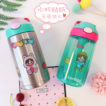 American Contigo Condick Suction Cup Cold Extraction Cup Thermos PVC Waterproof Sticker Lock Water Cup with Sticker