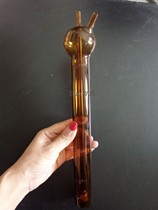 Brown sulfur dioxide absorption bottle 125ml Porous glass plate absorption bottle Nitrogen oxide oxidation bottle 125ml