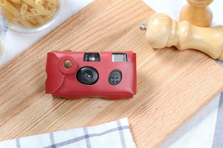 Japan design Fujifilm disposable film camera leather protective case