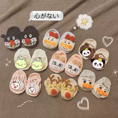 2019 new product ins wind baby baby invisible socks dispensing non-slip three-dimensional cartoon pure cotton doll socks thin section