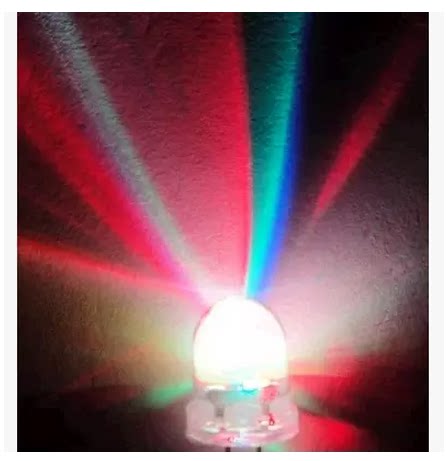 8mm colorful slow flash F8 slow flash red green blue LED light 3 2-3 8V LEDLED light