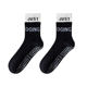Color-Blocked Yoga Socks for Women, Mid-Calf Cotton Socks, Autumn Color-Blocking Dance and Pilates Professional Silicone Non-Slip Floor Socks