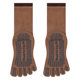 2025 Autumn New Women's Five-Toe Socks Professional Non-Slip Yoga Solid Color Mid-Calf Socks Pilates Running Socks