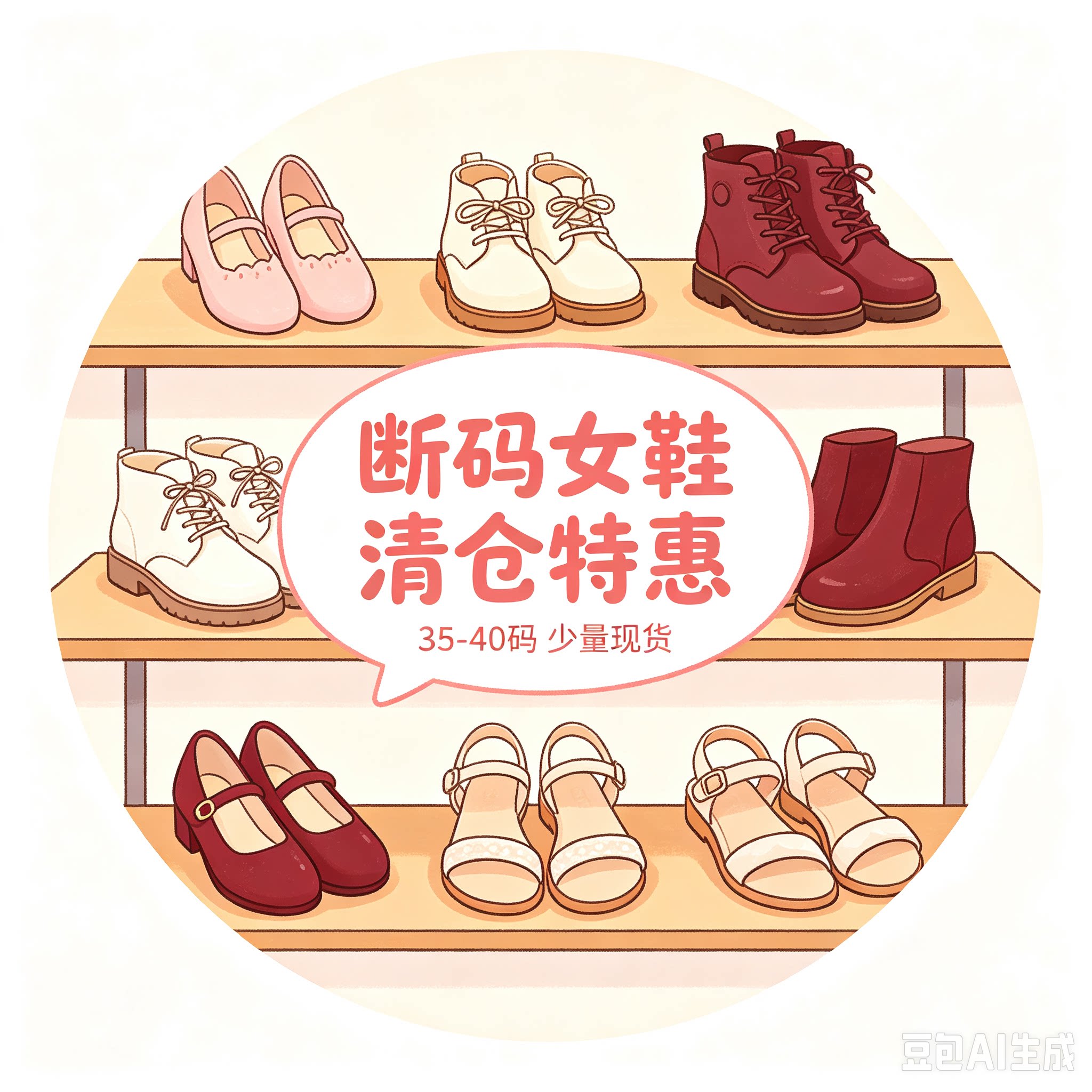 线下专柜断码女鞋