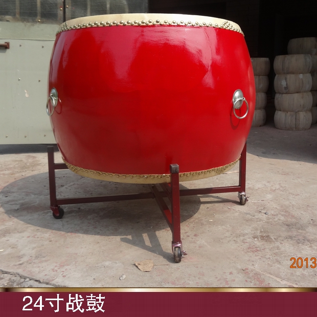 24 Inch Battle Drums 24 Inch Hall Drum 80 cm Large Drum Solid Wood Buffalo Leather Big Drum Windy Drum Beat