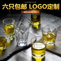 Tempered thickened glass octagonal cup Transparent water cup Whiskey cup Bar beer cup Tea cup KTV square cup