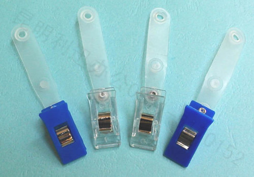Crystal clip Transparent clip Plastic clip Document clip Badge clip Hanging buckle Work card clip Exhibition clip