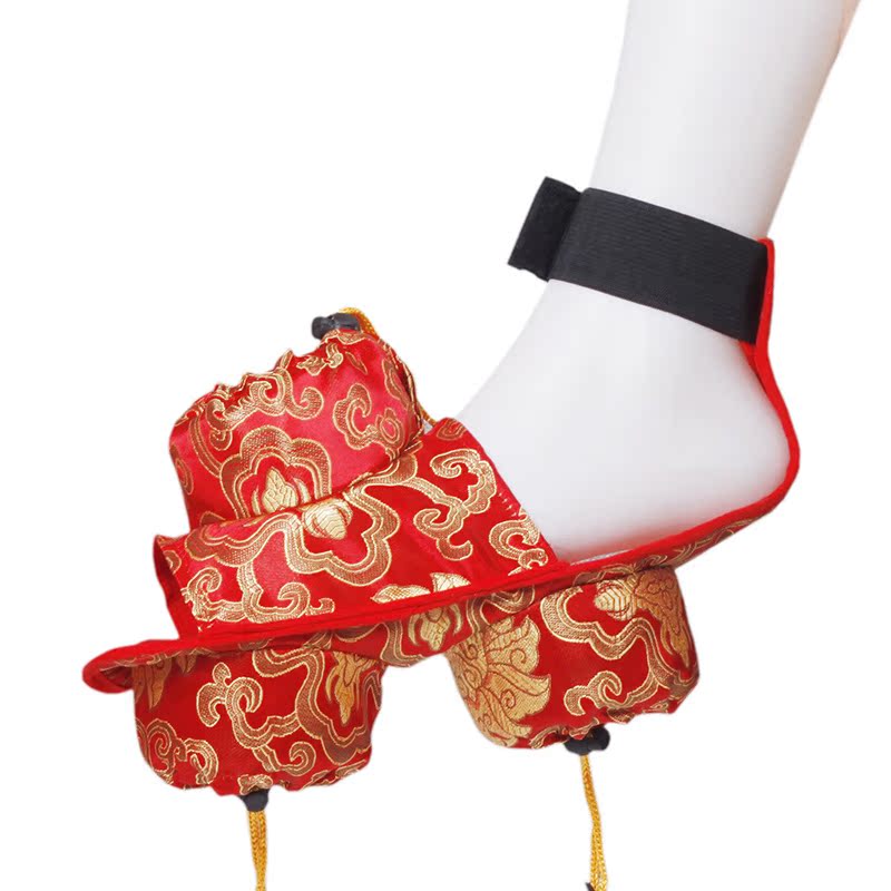 艾怡佳三孔足疗温灸鞋 足部足底艾炙服三联艾灸鞋带图JH