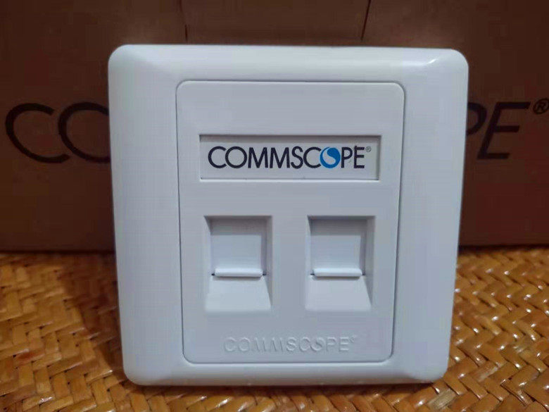 Thickened Comp bioral information panel Internet module panel RJ45 socket single-outlet panel 4-hole panel