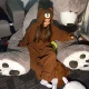 Mùa thu và mùa đông dày Kumamoto gấu dây kéo flannel phim hoạt hình động vật Xiêm người lớn đồ ngủ nam và nữ dịch vụ nhà couple pijama đẹp