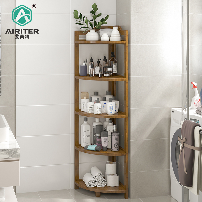 Powder room bathroom corner rack floor tripod multi-layer wash storage rack toilet toilet rack