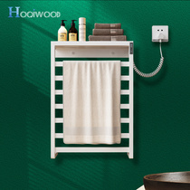 Intelligent electric towel rack toilet household graphene thermostatic heating drying rack wall-mounted disinfection towel rack