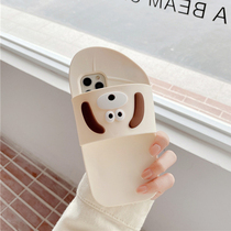 Funny 11 Apple 12xr mobile phone case with iphone slippers shape Test strong 8pro new silicone protective cover