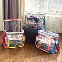 Transparent ultra-fire jelly package laser PVC children large-capacity swimming network red Korea INS snack toy beach bag