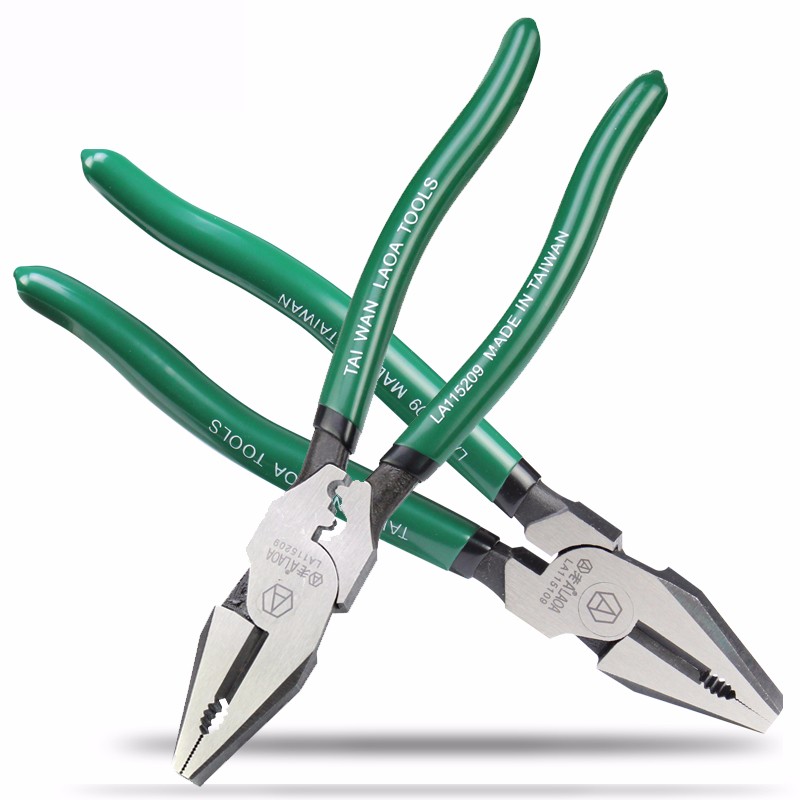 Old A 9 inch eccentric labor-saving wire pliers Gram steel nut crimping pliers Made in Taiwan screw removal vise