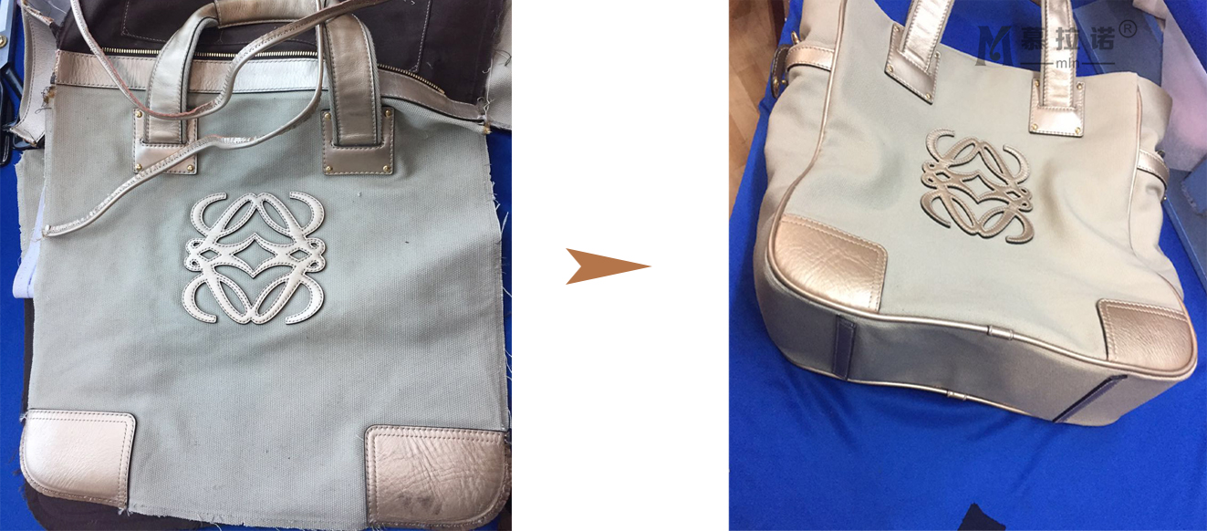Shanghai Reform Package Custom Genuine Leather Bag maintenance Luxury leather Leather Fade upper color changing sole